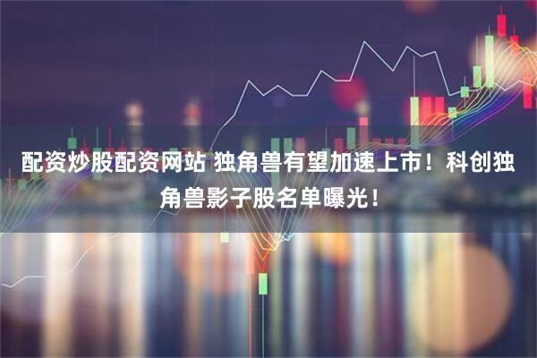 配资炒股配资网站 独角兽有望加速上市！科创独角兽影子股名单曝光！