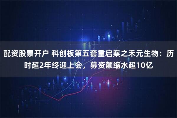 配资股票开户 科创板第五套重启案之禾元生物：历时超2年终迎上会，募资额缩水超10亿