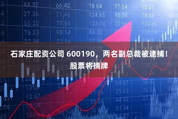 石家庄配资公司 600190，两名副总裁被逮捕！股票将摘牌