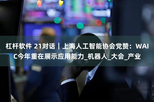 杠杆软件 21对话｜上海人工智能协会党赞：WAIC今年重在展示应用能力_机器人_大会_产业