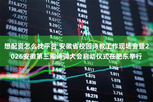 想配资怎么找平台 安徽省校园诗教工作现场会暨2026安徽第三届诗词大会启动仪式在肥东举行